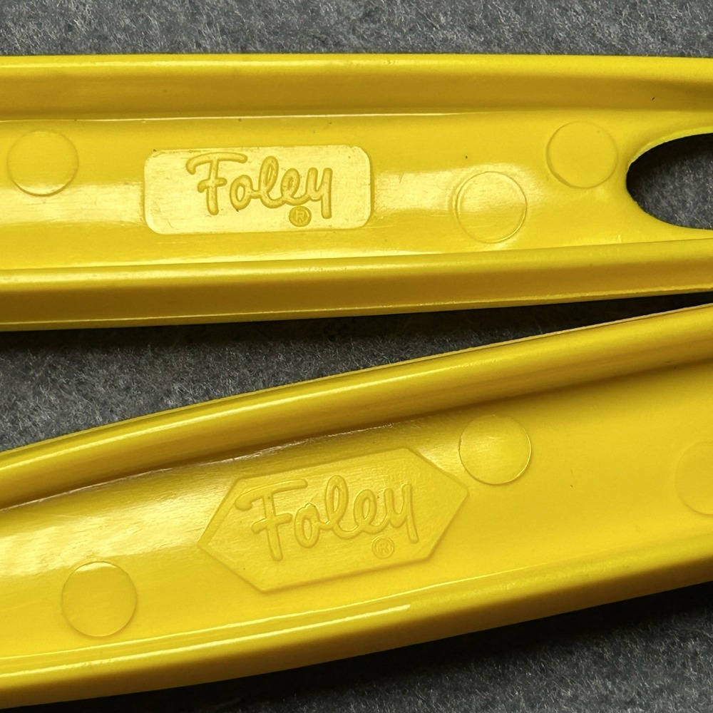 Vintage Foley Orange-Yellow Nylon Slotted & Solid‎ Serving Spoon Lot of 2 USA - Picture 5 of 5